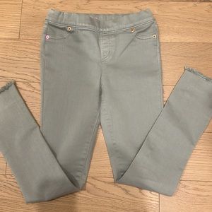 Vineyard Vines girl sage green soft frayed leggings sage green size 10